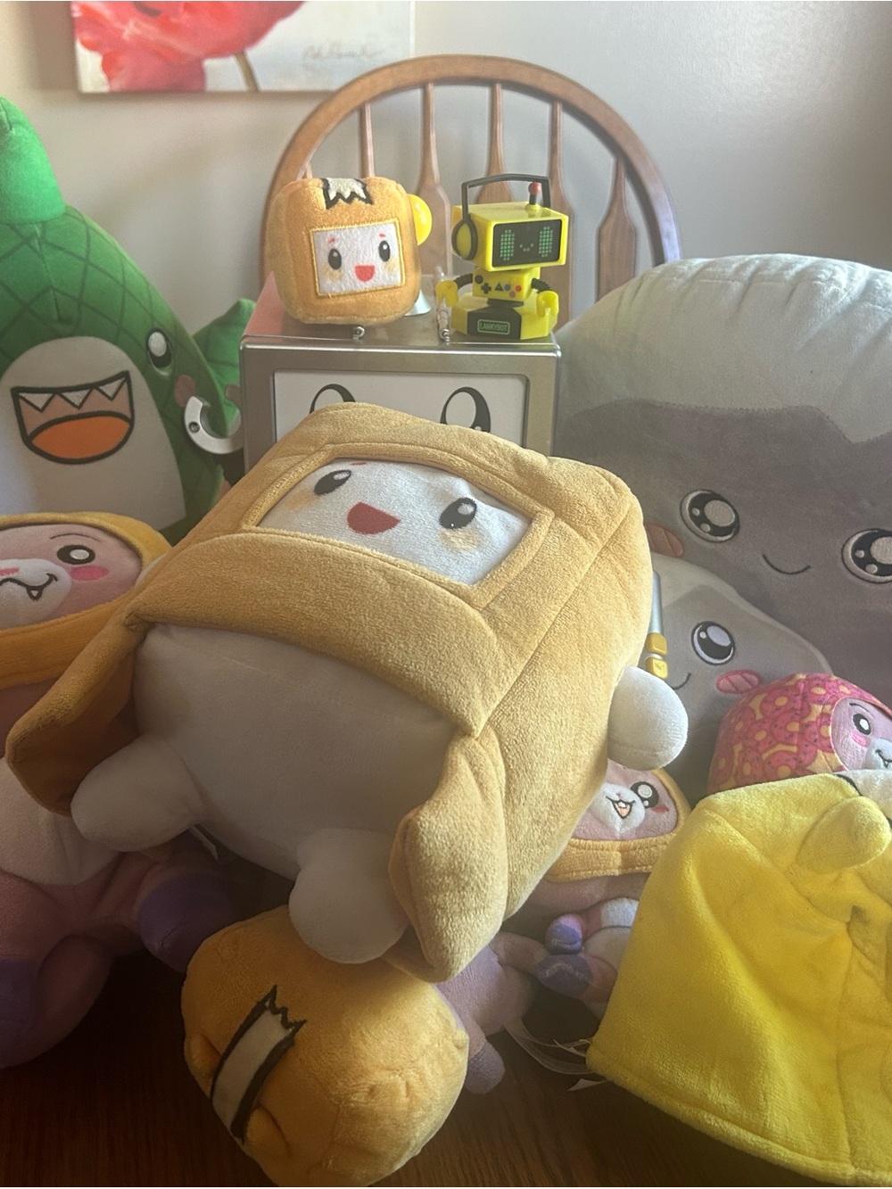 Yellow Hooded Plush Character Stuffed Toy - Cute Kids Plush